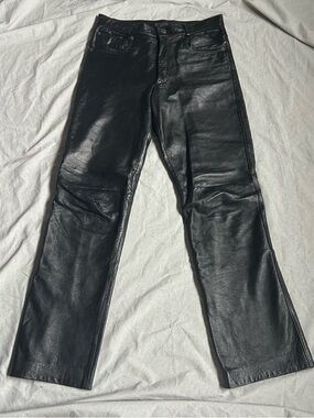 Vintage Bedoya & Sly Black Genuine Leather Pants